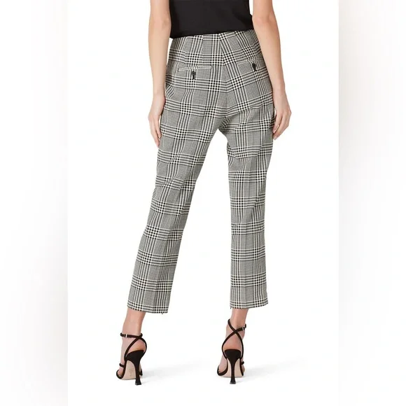 Club Monaco Black and White Plaid Cropped Pants - Picture 2 of 12